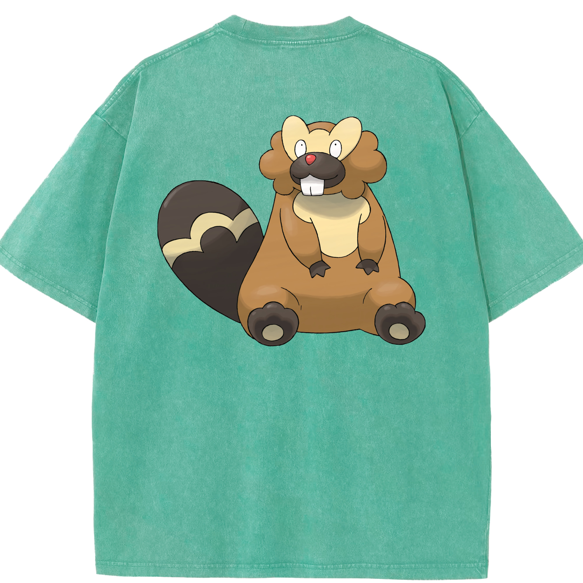 （画像用） ポケットモンスター Pokémon 綿100% ヴィンテージ風 半袖Tシャツ（背面プリント）